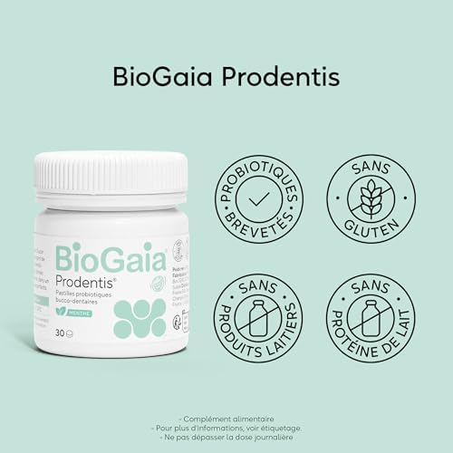 BioGaia Prodentis Pastilles Probiotiques Bucco-Dentaire | Équilibre de la Flore Buccale | Complément Alimentaire Contena